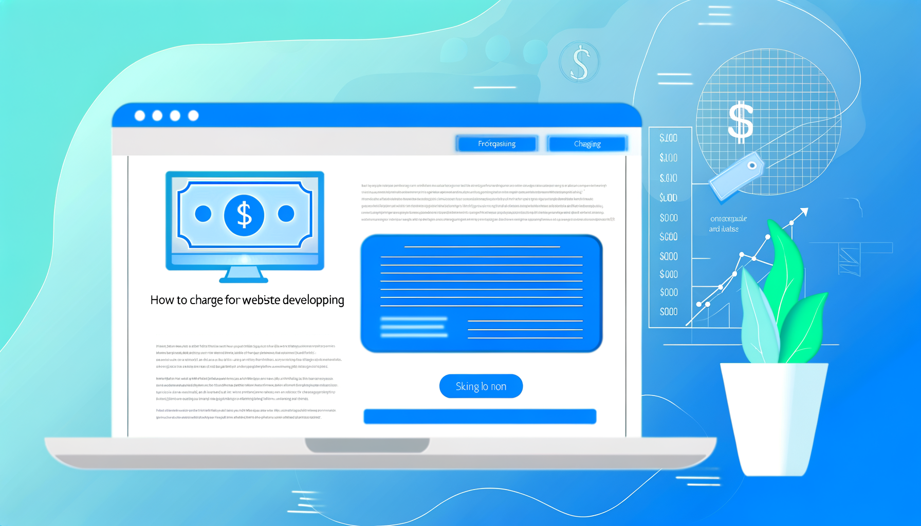 How to charge for website development