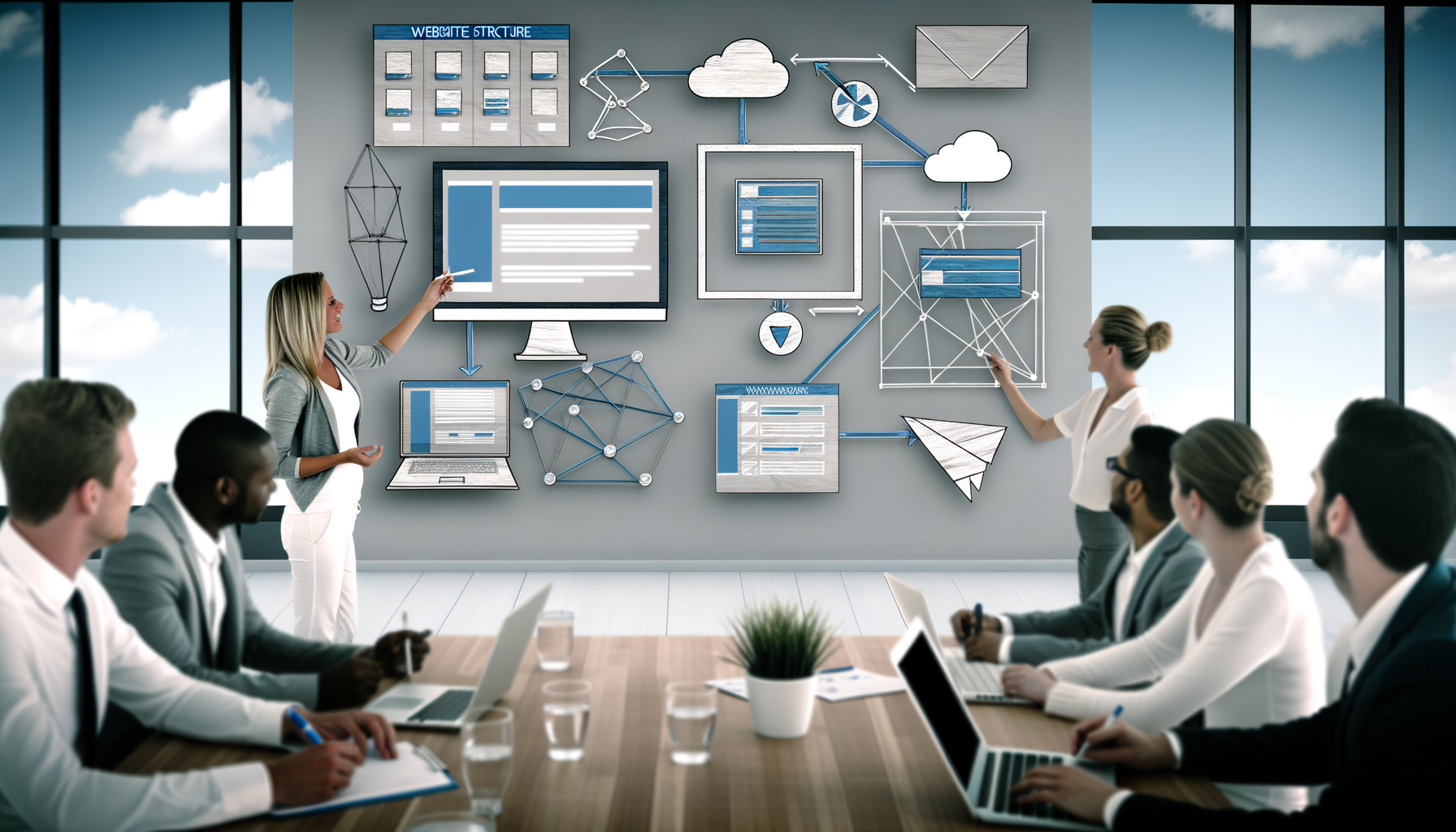 What is the first phase of a website development project?